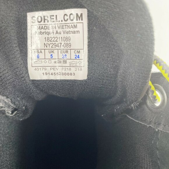 Sorel Winter Boots Boys Youth Size 6 Cheyanne II Snow Duck NY1891-286 Camo Gray - Picture 6 of 6